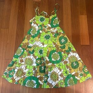 Faithfull The Brand Open Back Floral Mini Dress